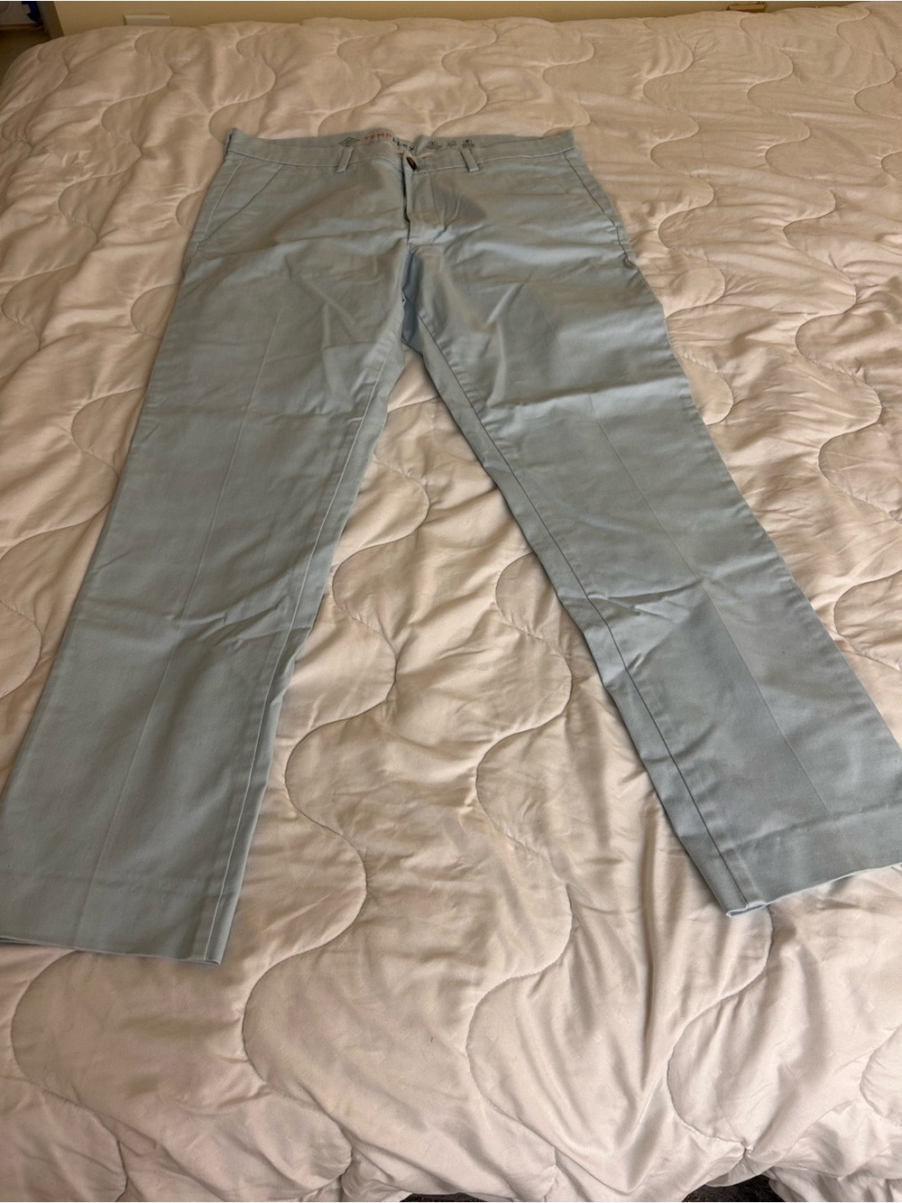 St. John's Bay Light Blue Chinos - Straight Leg